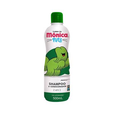 Shampoo e Condicionador Turma da Mônica Pets 2 em 1 para Cães e Gatos 500ml