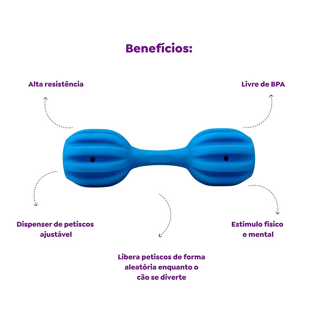 Brinquedo Amicus Fun Toys Pet Fit Azul para Cães
