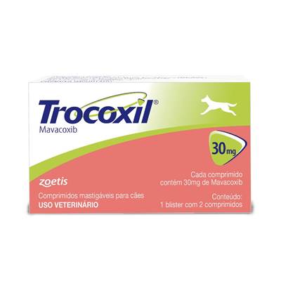 Anti-inflamatório Trocoxil 30 mg para Cães 2 comprimidos
