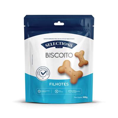 Biscoito Selections For Pets para Cães Filhotes 300g