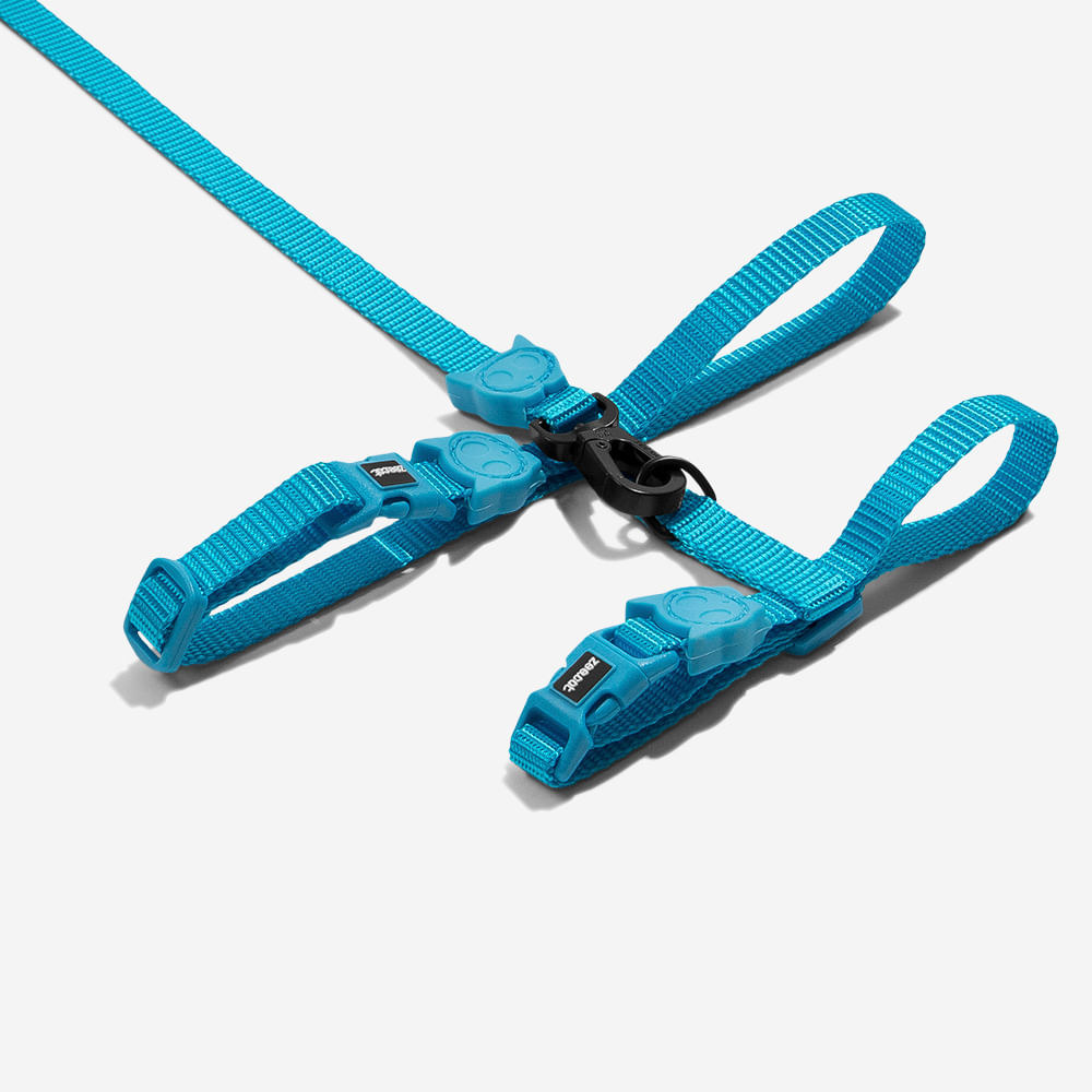 Peitoral com Guia Zee.Cat Ultimate Blue para Gatos | Imagem 2