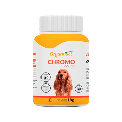 Suplemento Organnact Chromo Dog para Cães 30 unidades