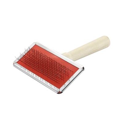 Rasqueadeira Akio Cabo de Madeira para Cães e Gatos