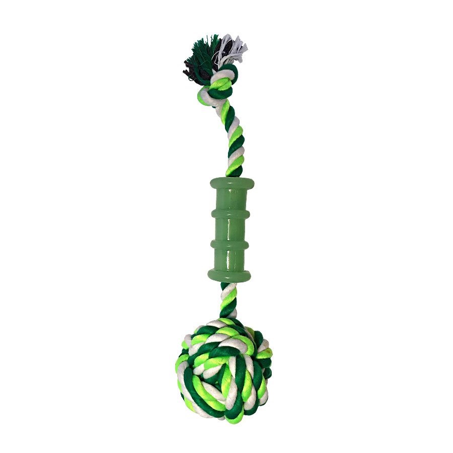 Brinquedo Napi Mordedor Corda Cilindro e Bola para Cães - Cores Sortidas