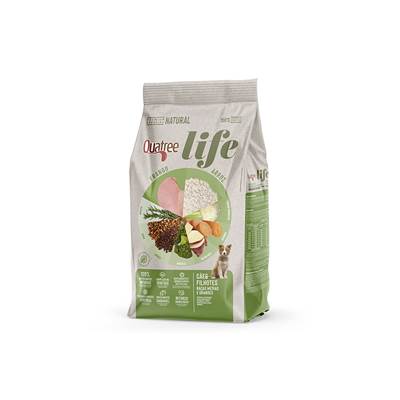 Ração Quatree Life para Cães Filhotes de Porte Médio e Grande Sabor Frango e Arroz 20kg