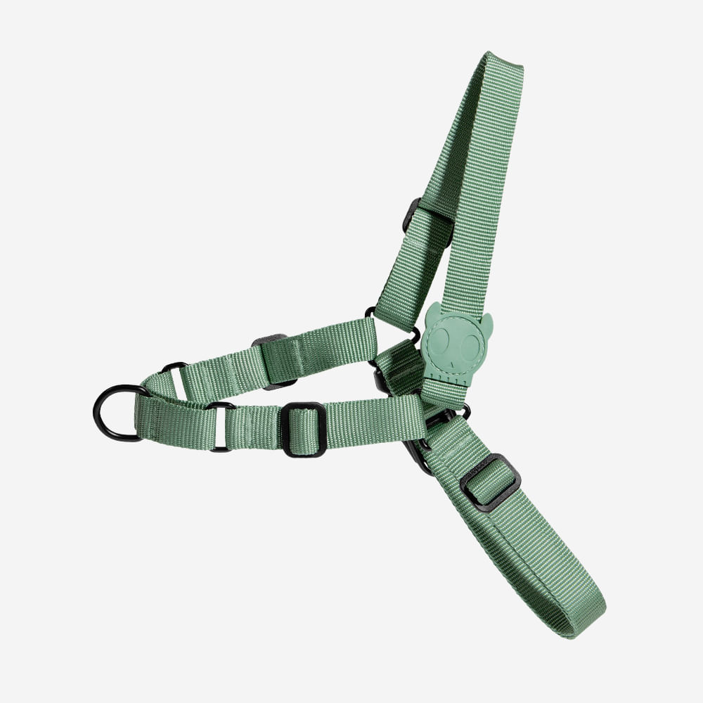 Peitoral para Cachorros Antipuxão Army Green | Imagem 0