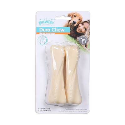 Brinquedo Osso para Cães Dura Chew Bacon 2un U