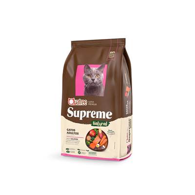 Ração Quatree Supreme para Gatos Adultos Sabor Salmão e Arroz 2,5kg