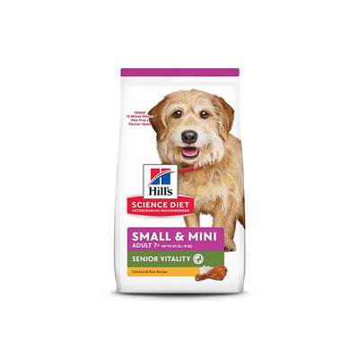 Ração Hill's Science Diet Vitalidade Sênior Pequenos e Mini para Cães Idosos sabor Frango 1.5kg