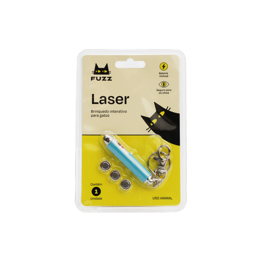 Brinquedo Fuzz para Gatos Laser Azul 