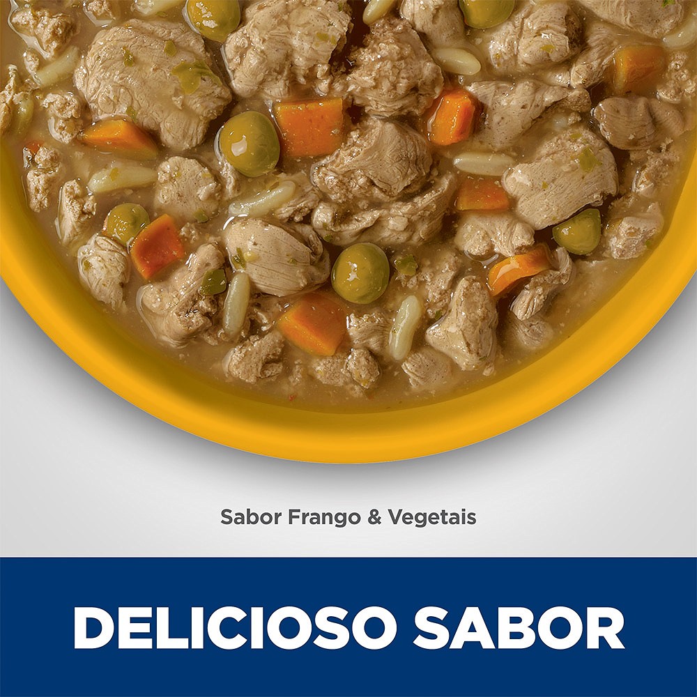 Ração Úmida Hill's Science Diet Peso Perfeito para Cães Adultos Sabor Frango e Vegetais