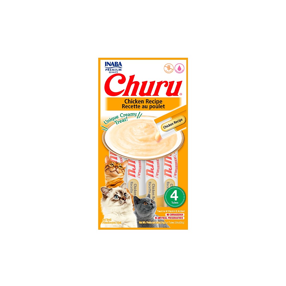 Petisco Cremoso Churu para Gatos sabor Galinha