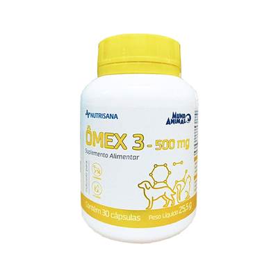 Suplementação Alimentar Nutrisana Omex 30 Cápsulas para Cães e Gatos 30 cápsulas