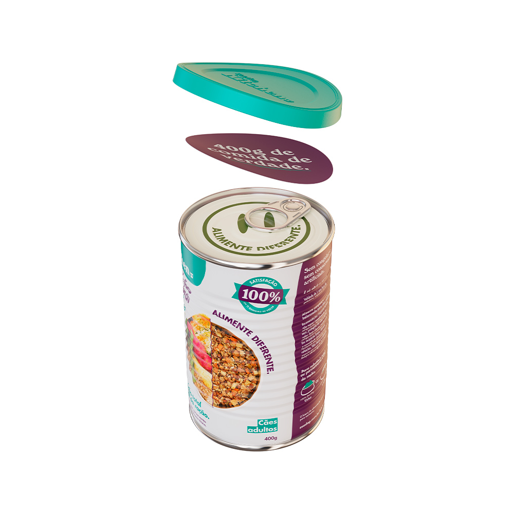 Lata Zee.Dog Kitchen para Cães Adultos Baixa Caloria - Refeição Natural