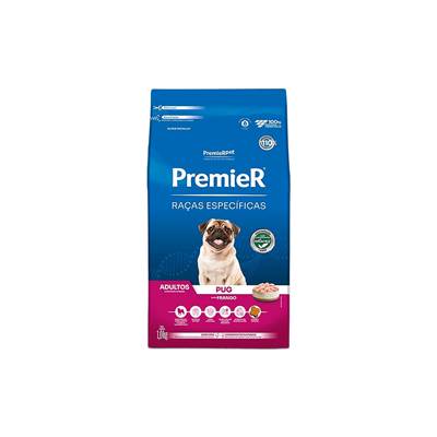 Ração Premier Raças Específicas Pug para Cães Adultos sabor Frango 1kg