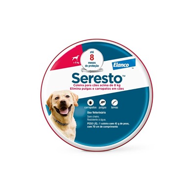 Coleira Antiparasitária Seresto Grande para Cães