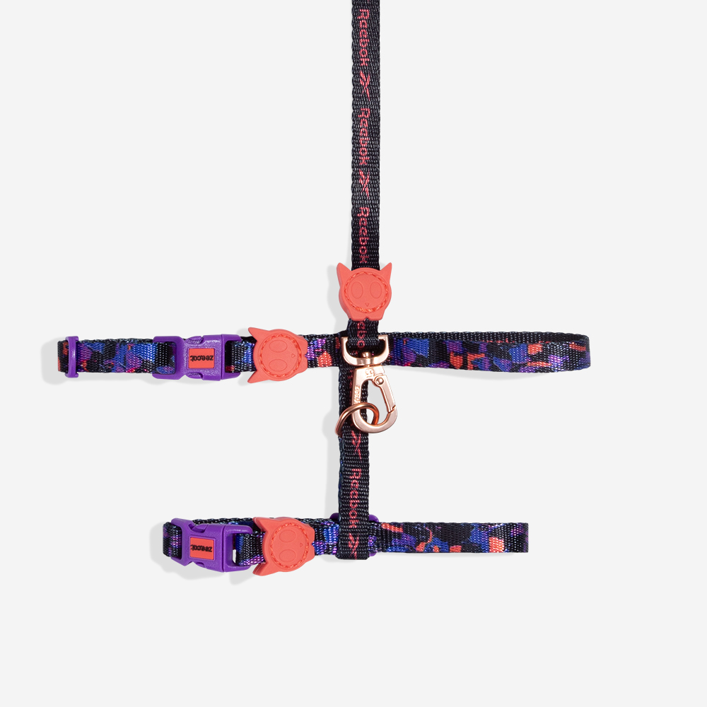 Peitoral com Guia Zee.Cat Reebok Court para Gatos | Imagem 0