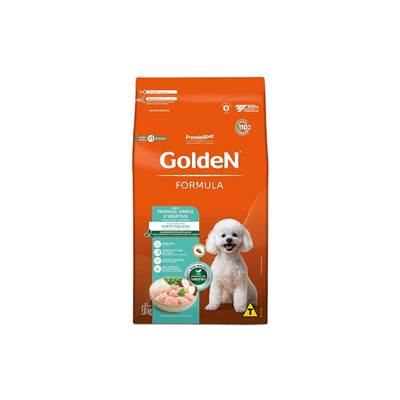 Ração Golden Fórmula Mini Bits para Cães de Pequeno Porte Adultos sabor Frango & Arroz