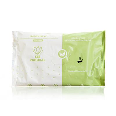 Lenços Umedecidos Limpeza Relax Ser Natural 