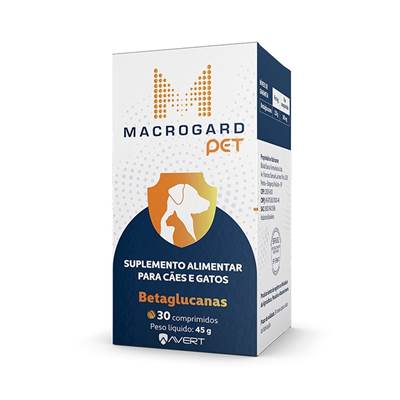 Suplemento Macrogard Pet para Cães e Gatos 30 comprimidos