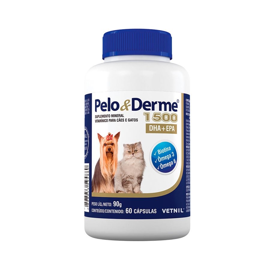 Suplemento Vitamínico  Pelo & Derme 1500 