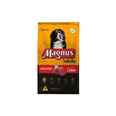 Ração Magnus Todo Dia para Cães Adultos sabor Carne 10,1kg
