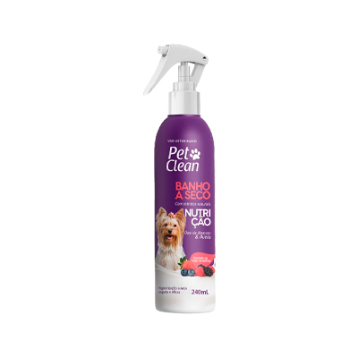 Banho a Seco Pet Clean Nutrição Óleo de Abacate e Aveia 240ml