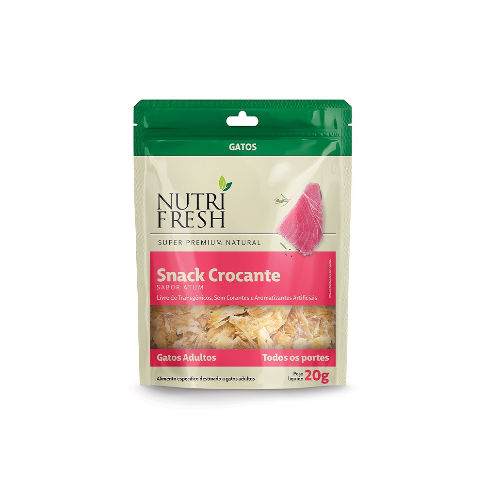 Snack Crocante Nutrifresh para Gatos Sabor Atum | Zee.Now