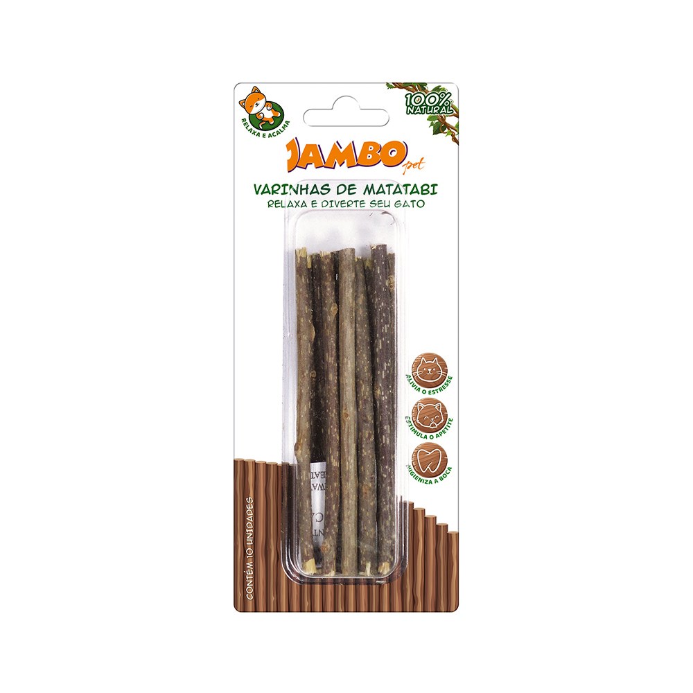Brinquedo Jambo Varinhas de Matatabi para Gatos