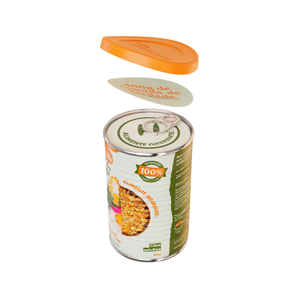 Lata Zee.Dog Kitchen para Cães Adultos sabor Frango - Refeição Natural