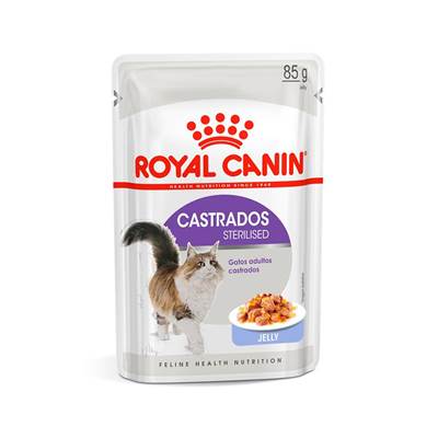 Ração Royal Canin Sachê para Gatos Adultos Castrados Sterilised Jelly 85g