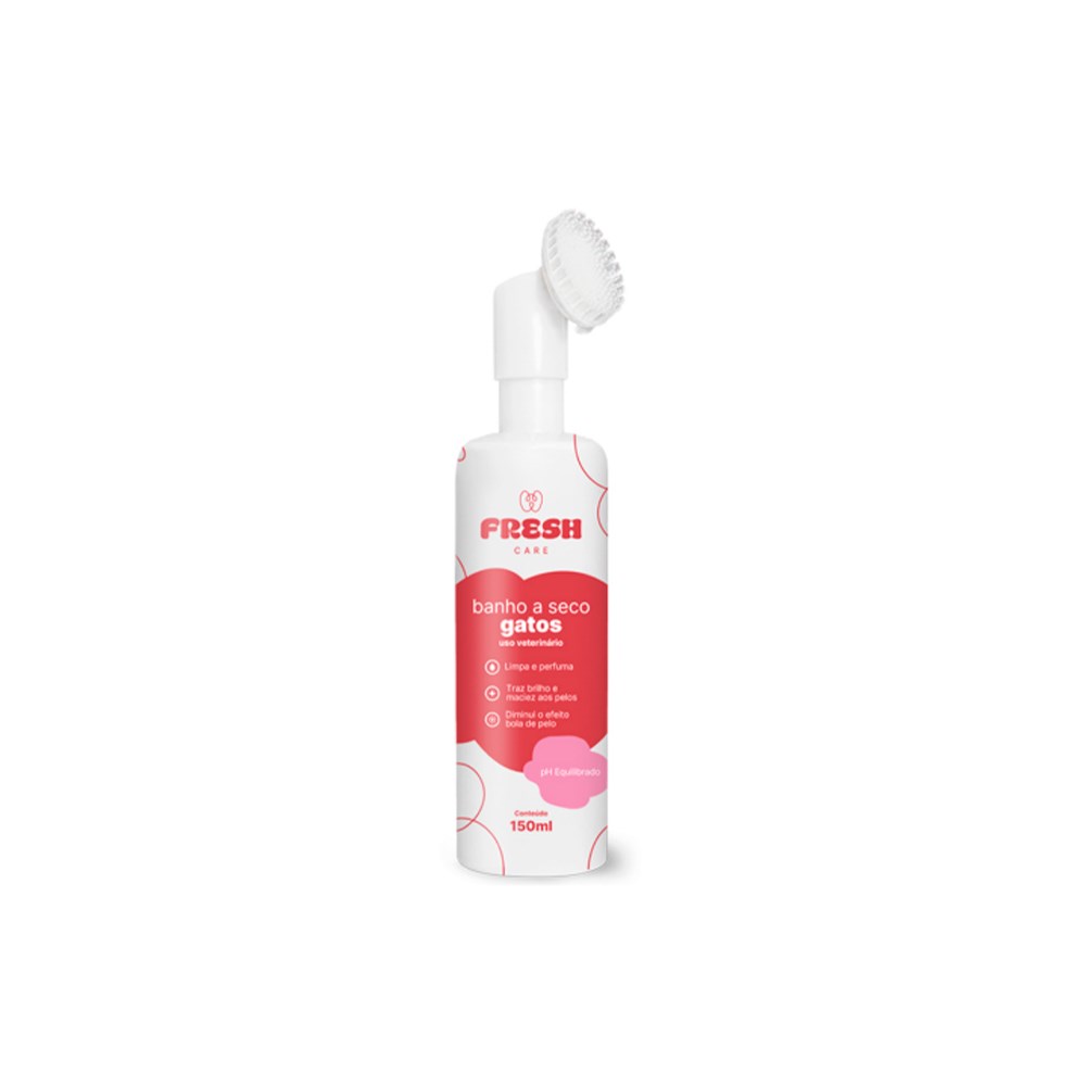Banho a Seco em Mousse Fresh Care para Gatos