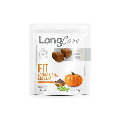 Snack LongCare Funcional Fit para Cães Adultos sabor Abóbora, Chia e Ervilha