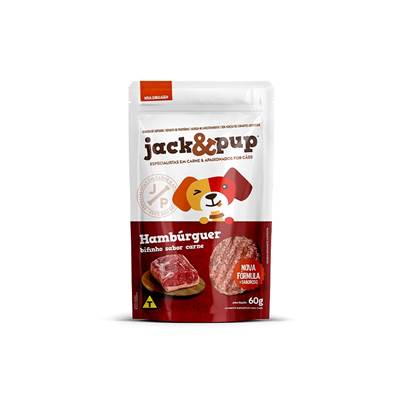 Petisco Jack&Pup Hambúrguer para Cães 60g