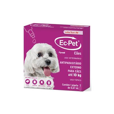 Antipulgas e Carrapaticida Ec-Pet Chemitec para Cães 0,67ml