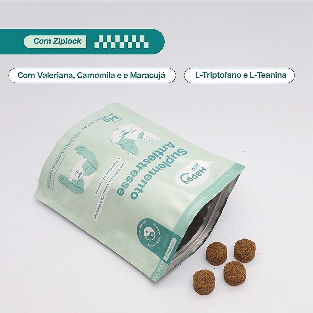 Suplemento Happy Zen Antiestresse para Cães | Zee.Now