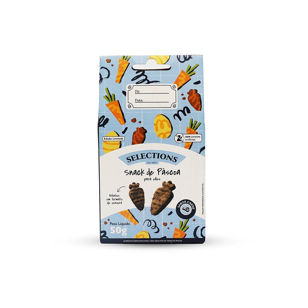 Snack de Páscoa Selections para Cães sabor Carne