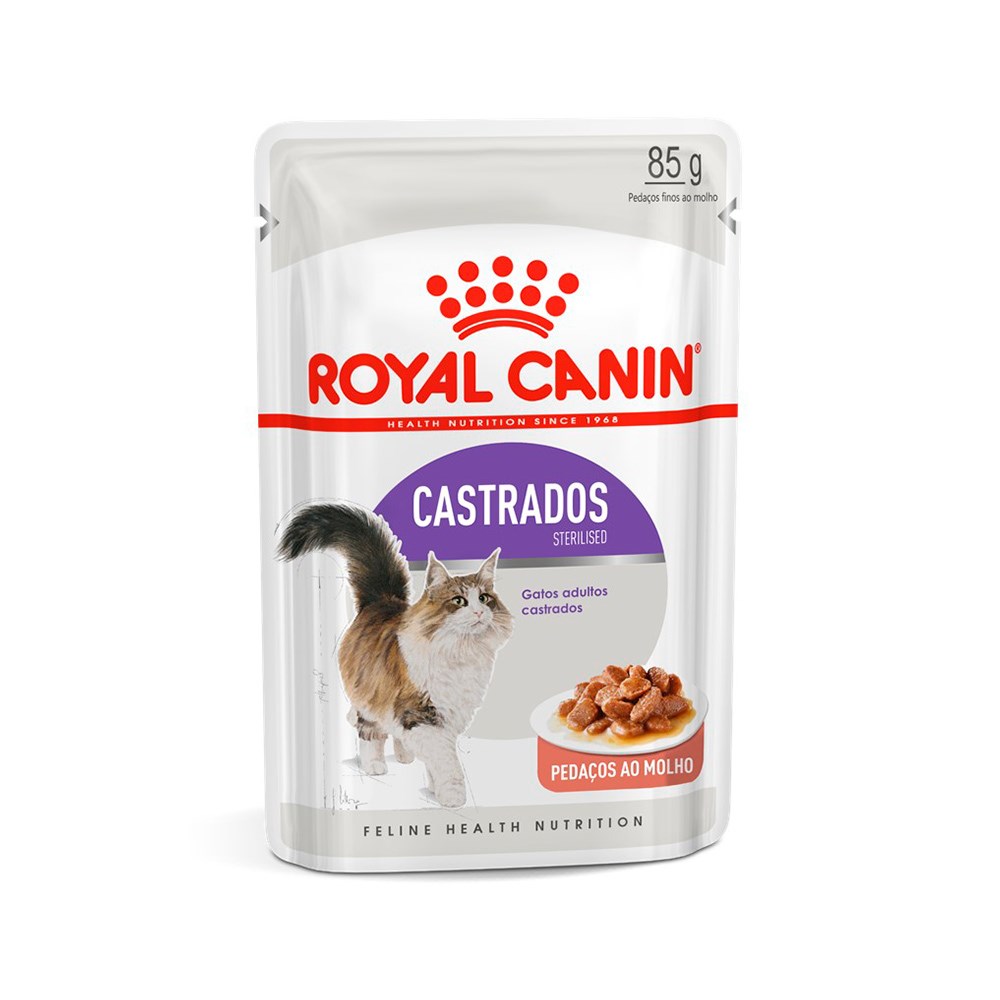 Ração Royal Canin Sachê Sterilised para Gatos Adultos Castrados