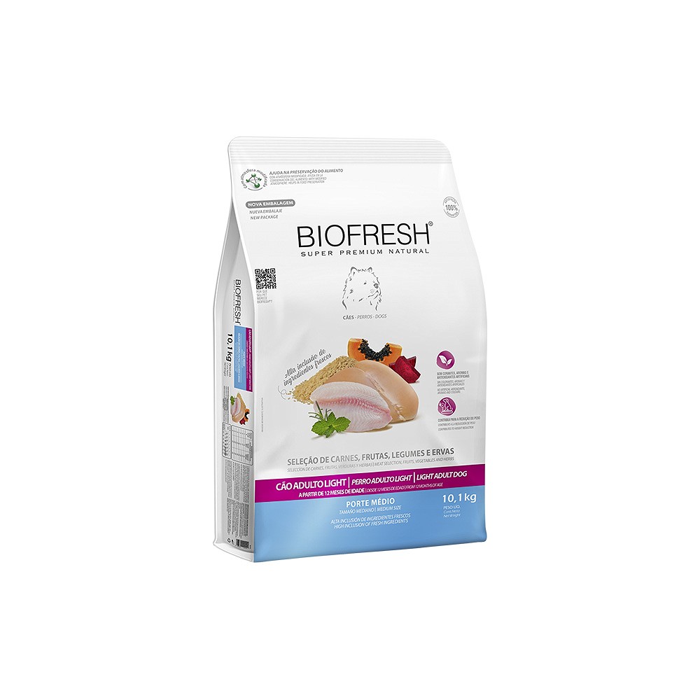 Ração Biofresh Light para Cães Adultos de Porte Médio
