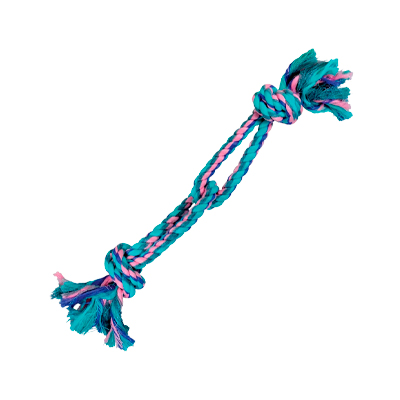 Brinquedo Jambo Mordedor Corda 2 Argolas Pastel para Cães U