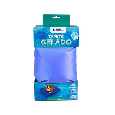 Tapete Gelado Lavipet Preto para Cães M