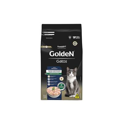 Ração Golden Gatos Castrados Sênior sabor Frango 1kg