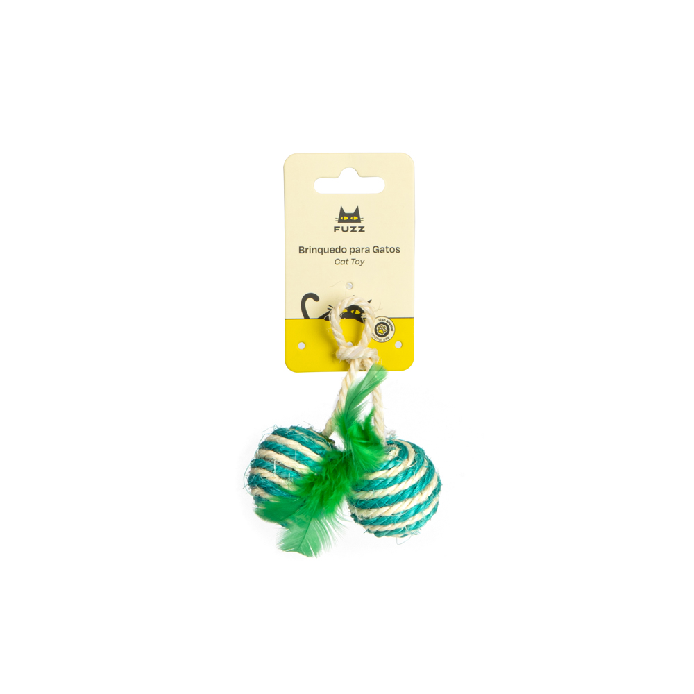Brinquedo Fuzz para Gatos Dueto de Sisal