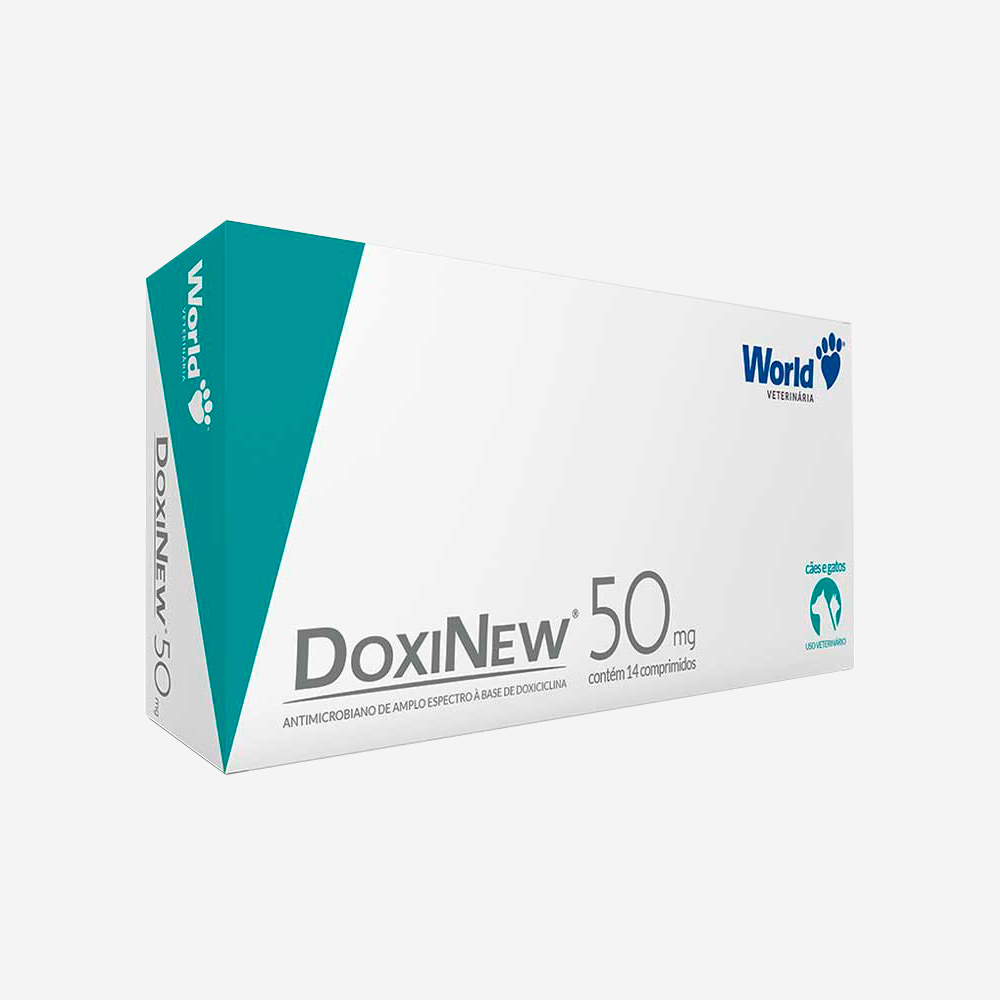 Antimicrobiano DoxiNew para Cães de 10kg - 14 Comprimidos