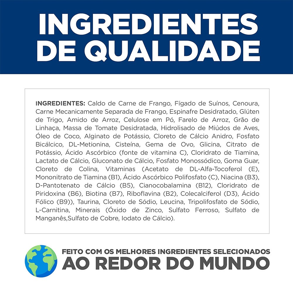 Ração Úmida Hill's Science Diet Peso Perfeito para Gatos Adultos sabor Frango