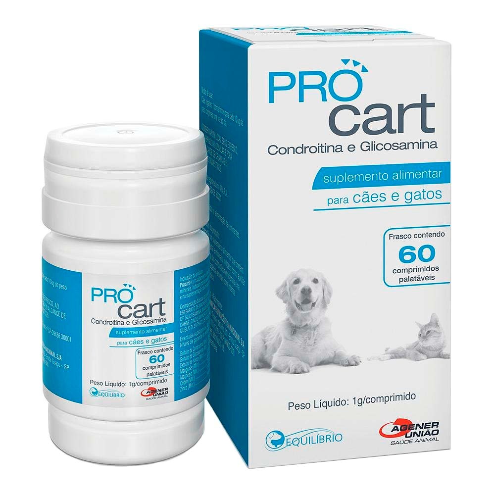 Suplemento Pro Cart - Condroitina e Glicosamina para Cães e Gatos