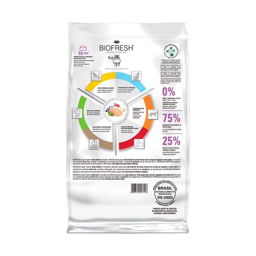 Ração Biofresh para Gatos Adultos