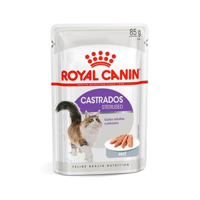 Ração Úmida Royal Canin Patê para Gatos Adultos Castrados 85g