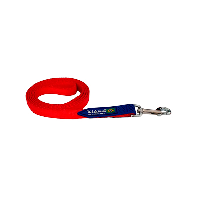 Guia k9 Spirit PLST/LX para Cães Vermelha M