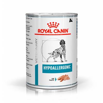 Ração Royal Canin Veterinary Hypoallergenic para Cães - WET 400g